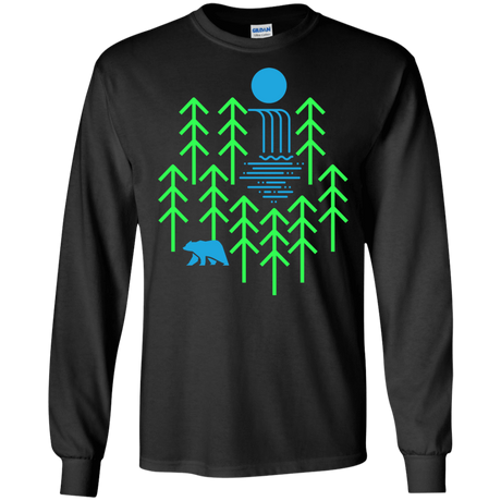 Waterfall Lake Men's Long Sleeve T-Shirt