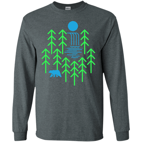 Waterfall Lake Men's Long Sleeve T-Shirt