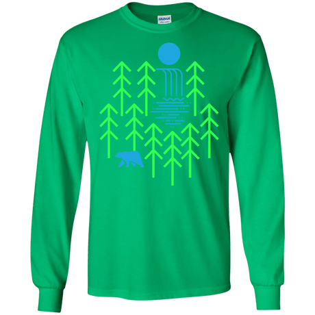 Waterfall Lake Men's Long Sleeve T-Shirt