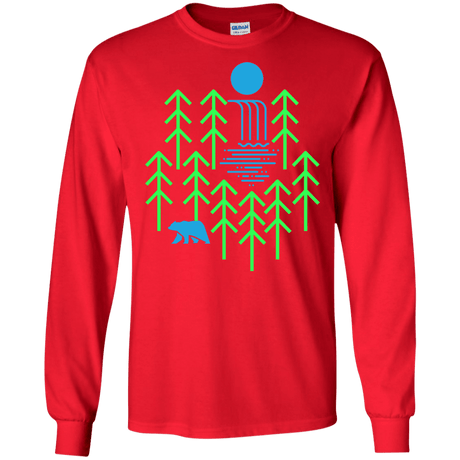 Waterfall Lake Men's Long Sleeve T-Shirt