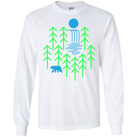 Waterfall Lake Men's Long Sleeve T-Shirt