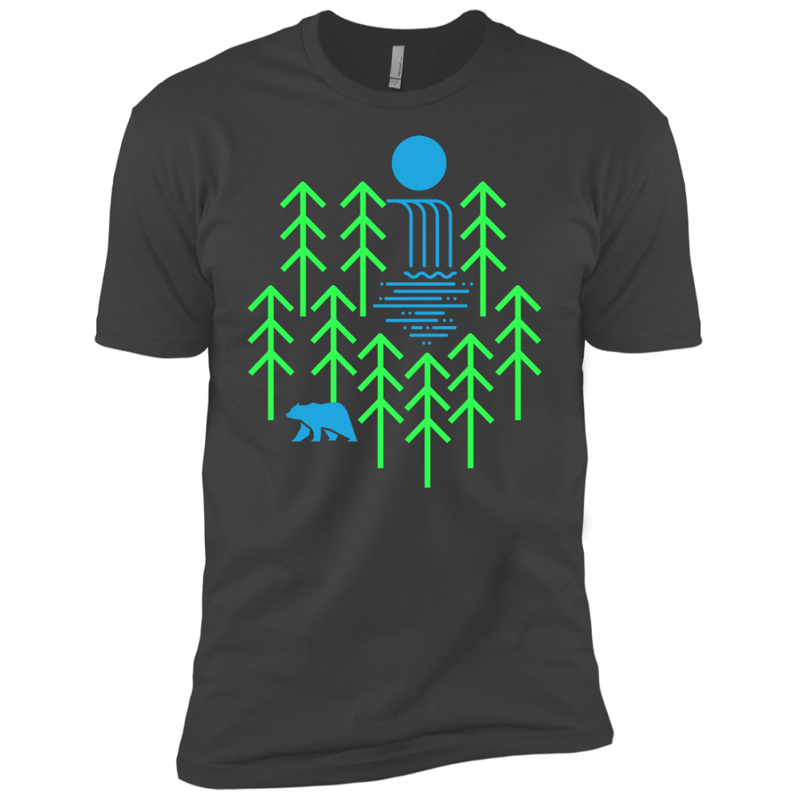 Waterfall Lake Men's Premium T-Shirt