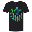 T-Shirts Black / X-Small Waterfall Lake Men's Premium V-Neck