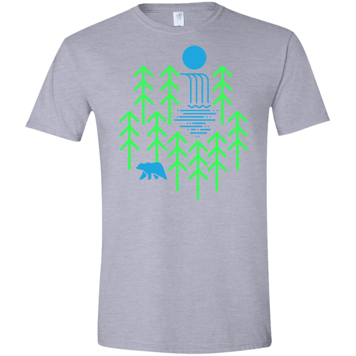 Waterfall Lake Men's Semi-Fitted Softstyle