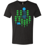 T-Shirts Vintage Black / S Waterfall Lake Men's Triblend T-Shirt