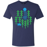 T-Shirts Vintage Navy / S Waterfall Lake Men's Triblend T-Shirt