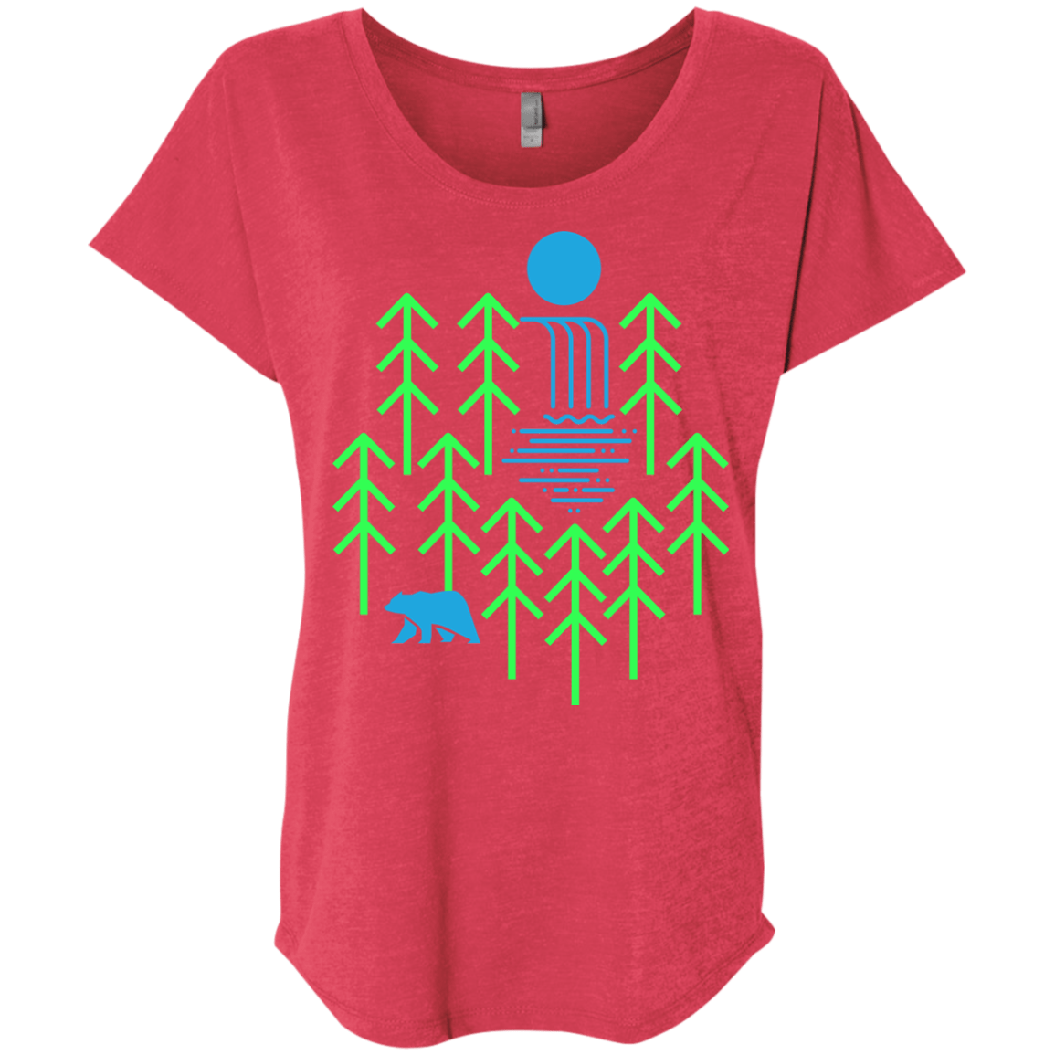 Waterfall Lake Triblend Dolman Sleeve