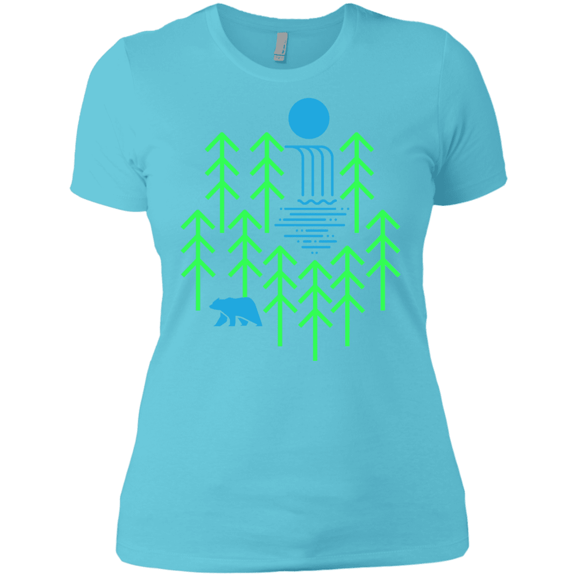 T-Shirts Cancun / X-Small Waterfall Lake Women's Premium T-Shirt