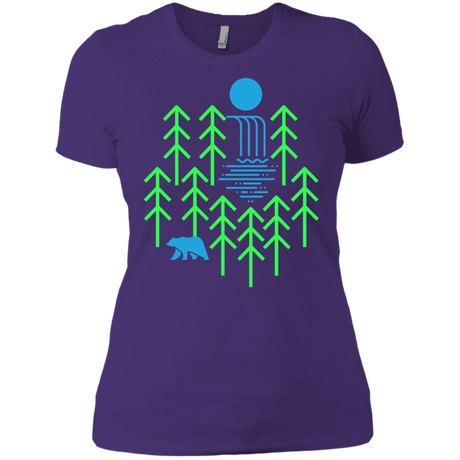 T-Shirts Purple Rush/ / X-Small Waterfall Lake Women's Premium T-Shirt