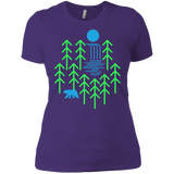 T-Shirts Purple Rush/ / X-Small Waterfall Lake Women's Premium T-Shirt