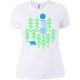T-Shirts White / X-Small Waterfall Lake Women's Premium T-Shirt