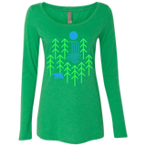 T-Shirts Envy / S Waterfall Lake Women's Triblend Long Sleeve Shirt