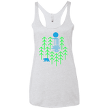 Waterfall Lake Women's Triblend Racerback Tank