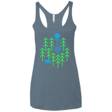 Waterfall Lake Women's Triblend Racerback Tank