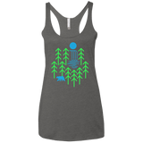 Waterfall Lake Women's Triblend Racerback Tank