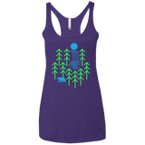 Waterfall Lake Women's Triblend Racerback Tank