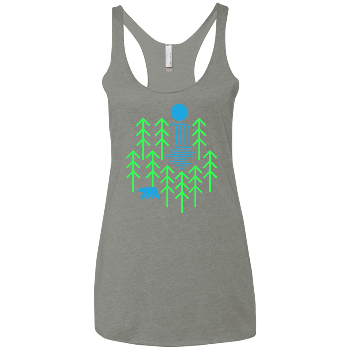 Waterfall Lake Women's Triblend Racerback Tank