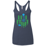 Waterfall Lake Women's Triblend Racerback Tank