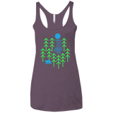 Waterfall Lake Women's Triblend Racerback Tank