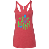 Waterfall Lake Women's Triblend Racerback Tank