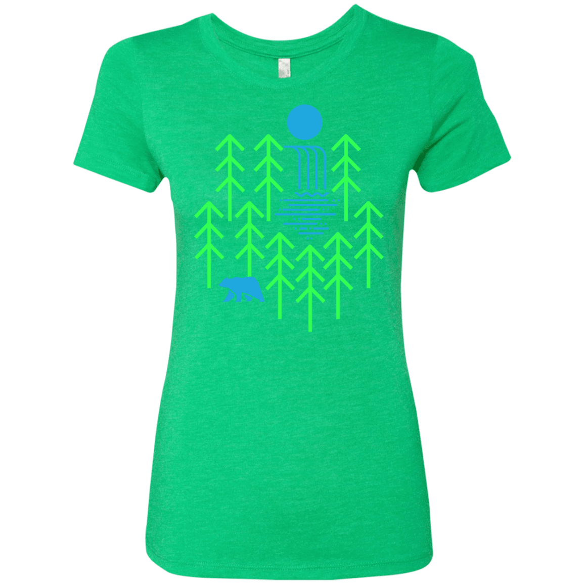 T-Shirts Envy / S Waterfall Lake Women's Triblend T-Shirt