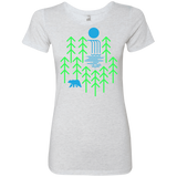 T-Shirts Heather White / S Waterfall Lake Women's Triblend T-Shirt