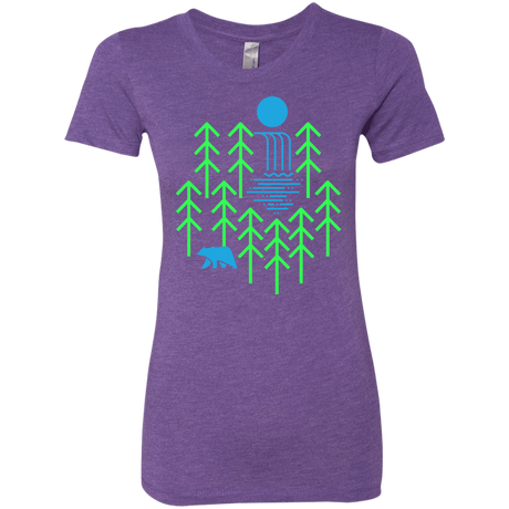 T-Shirts Purple Rush / S Waterfall Lake Women's Triblend T-Shirt