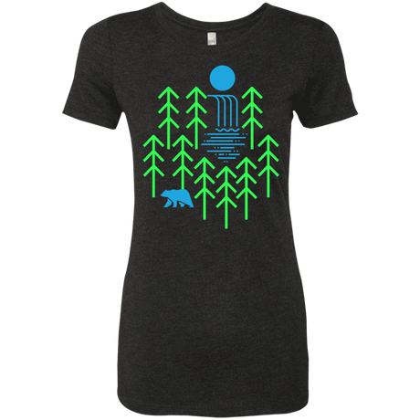 T-Shirts Vintage Black / S Waterfall Lake Women's Triblend T-Shirt