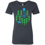 T-Shirts Vintage Navy / S Waterfall Lake Women's Triblend T-Shirt