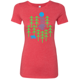 T-Shirts Vintage Red / S Waterfall Lake Women's Triblend T-Shirt