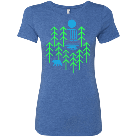 T-Shirts Vintage Royal / S Waterfall Lake Women's Triblend T-Shirt