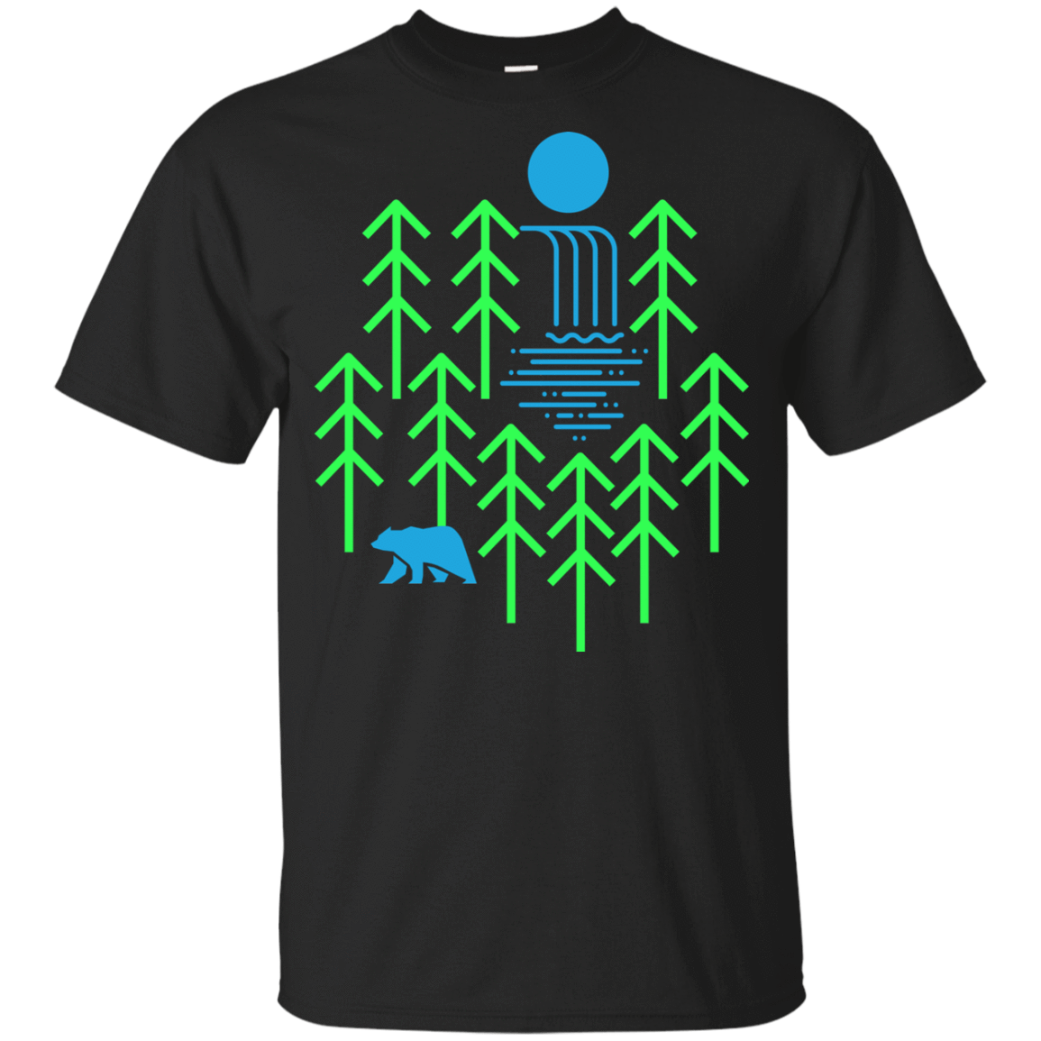 T-Shirts Black / YXS Waterfall Lake Youth T-Shirt