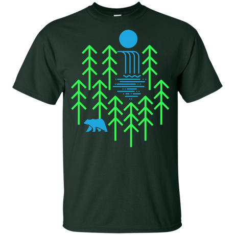 T-Shirts Forest / YXS Waterfall Lake Youth T-Shirt