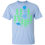 T-Shirts Light Blue / YXS Waterfall Lake Youth T-Shirt