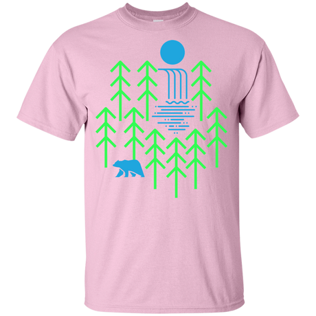 T-Shirts Light Pink / YXS Waterfall Lake Youth T-Shirt