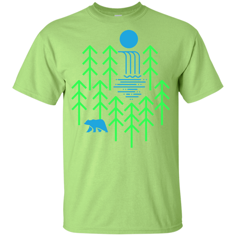 T-Shirts Mint Green / YXS Waterfall Lake Youth T-Shirt