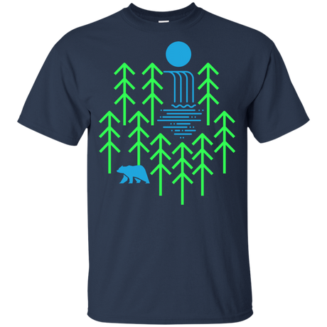 T-Shirts Navy / YXS Waterfall Lake Youth T-Shirt