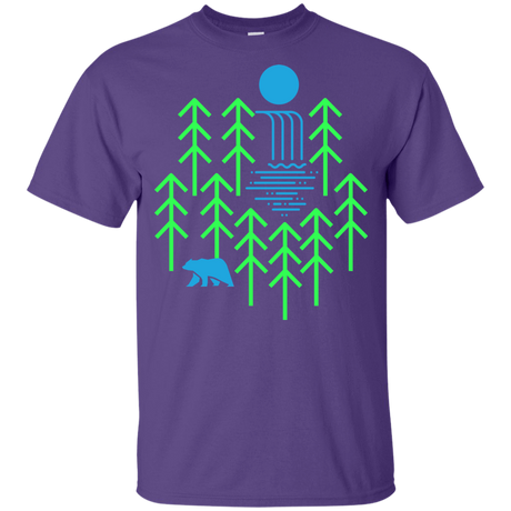 T-Shirts Purple / YXS Waterfall Lake Youth T-Shirt