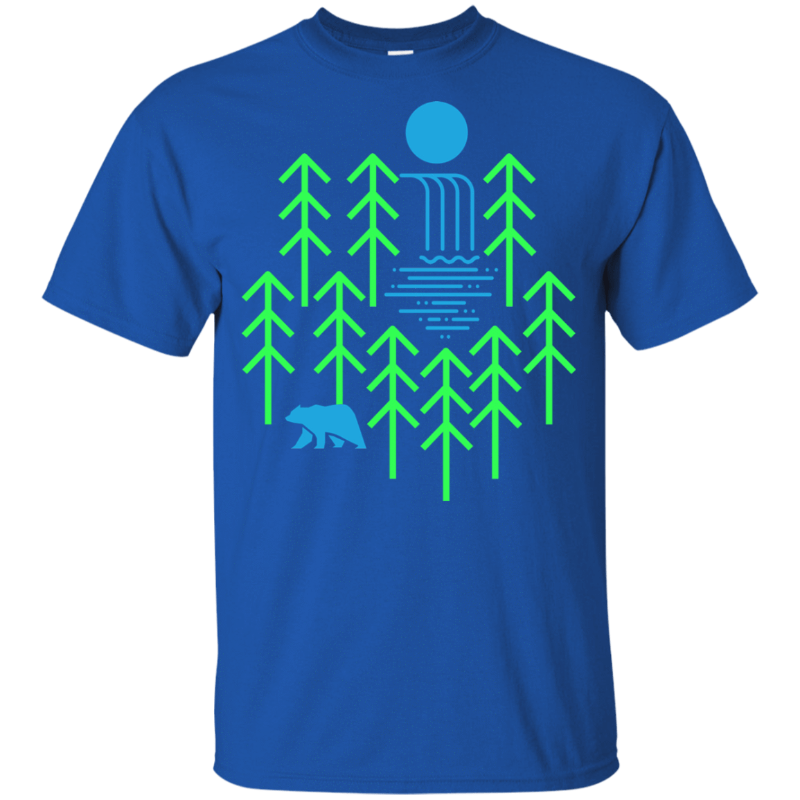 T-Shirts Royal / YXS Waterfall Lake Youth T-Shirt