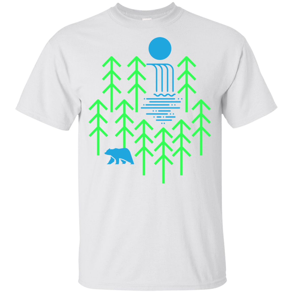 T-Shirts White / YXS Waterfall Lake Youth T-Shirt