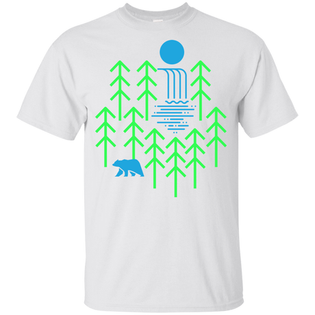 T-Shirts White / YXS Waterfall Lake Youth T-Shirt