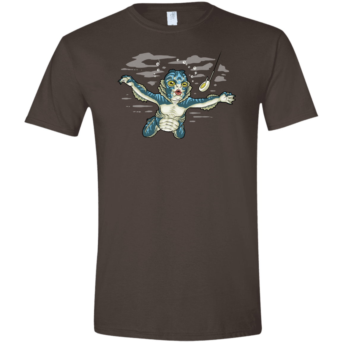 T-Shirts Dark Chocolate / S Watermind Men's Semi-Fitted Softstyle