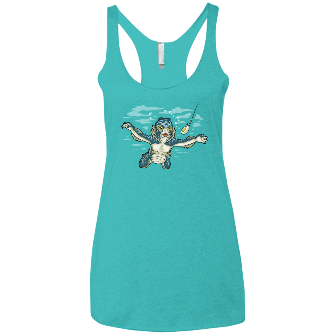 T-Shirts Tahiti Blue / X-Small Watermind Women's Triblend Racerback Tank