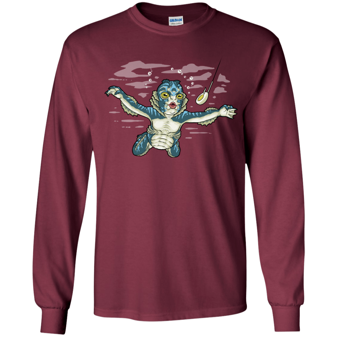 T-Shirts Maroon / YS Watermind Youth Long Sleeve T-Shirt