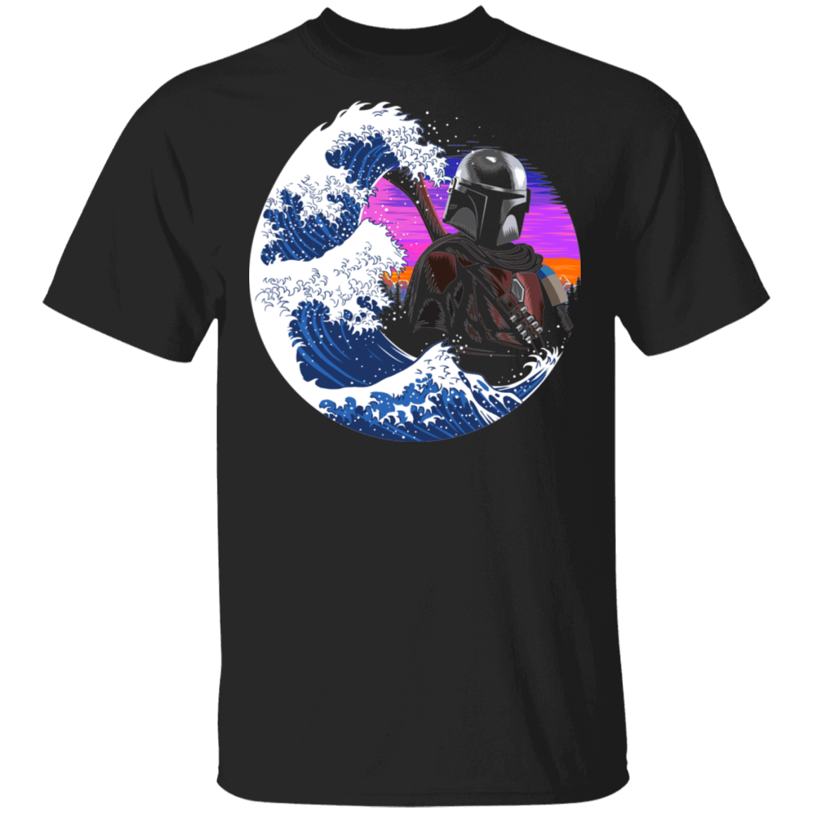 T-Shirts Black / S Wave Mando T-Shirt