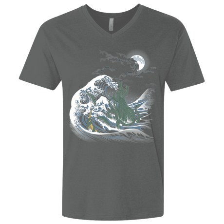 T-Shirts Heavy Metal / X-Small Wave Of R'lyeh Men's Premium V-Neck