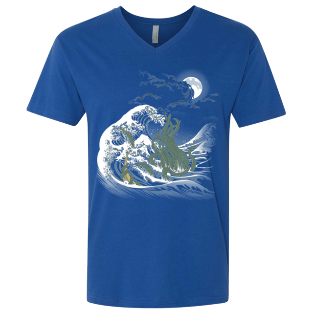T-Shirts Royal / X-Small Wave Of R'lyeh Men's Premium V-Neck