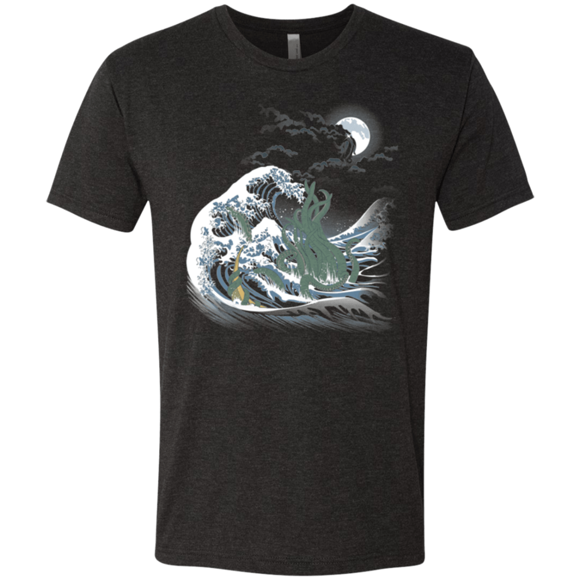 T-Shirts Vintage Black / Small Wave Of R'lyeh Men's Triblend T-Shirt