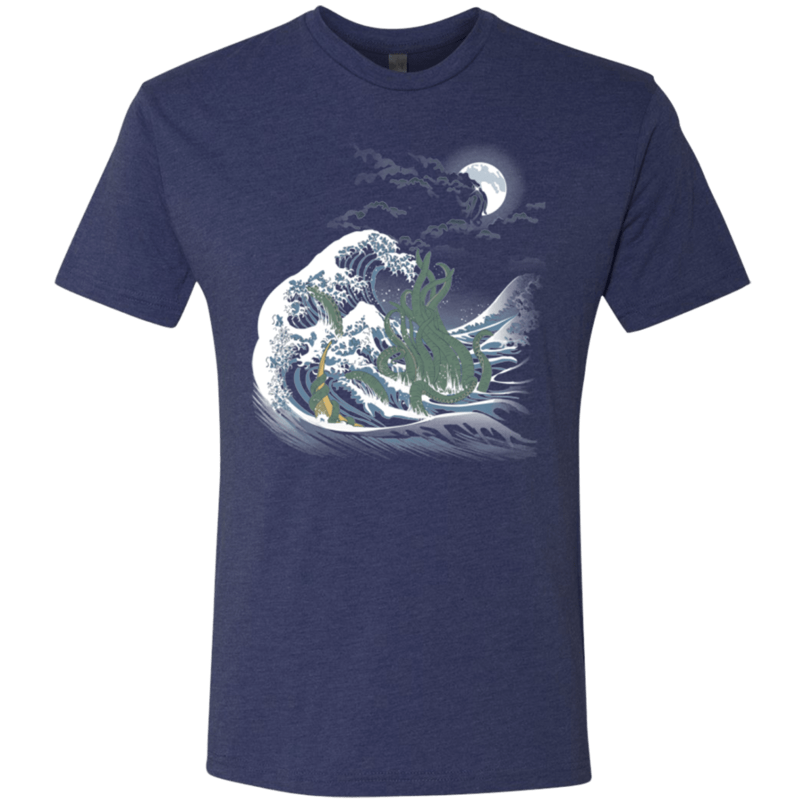 T-Shirts Vintage Navy / Small Wave Of R'lyeh Men's Triblend T-Shirt