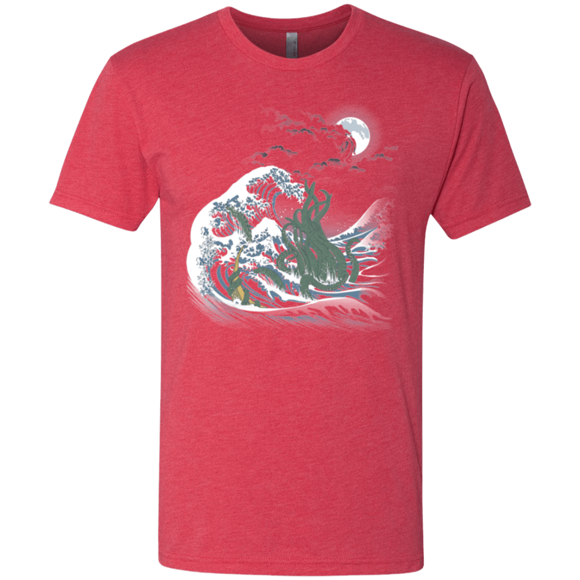 T-Shirts Vintage Red / Small Wave Of R'lyeh Men's Triblend T-Shirt